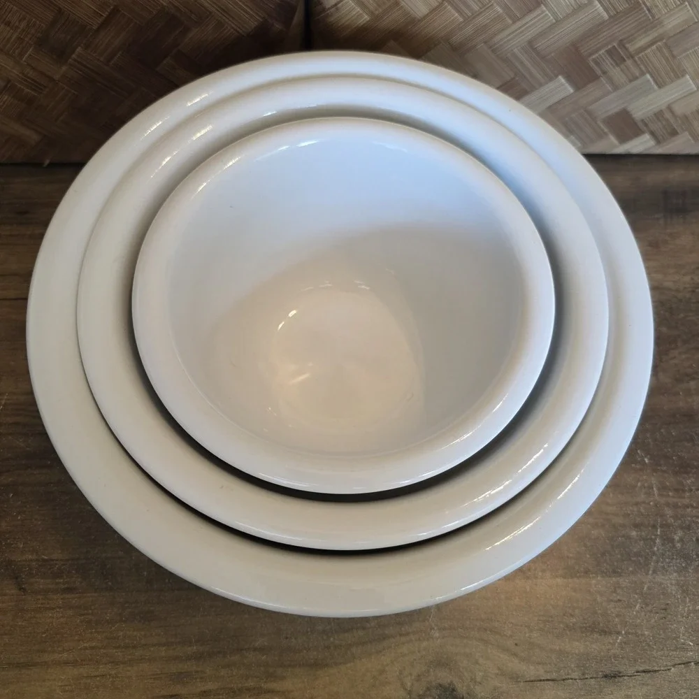 Corelle Coordinates Chutney Pattern Stoneware Serving Mixing Bowl 3 Piece‎ Set